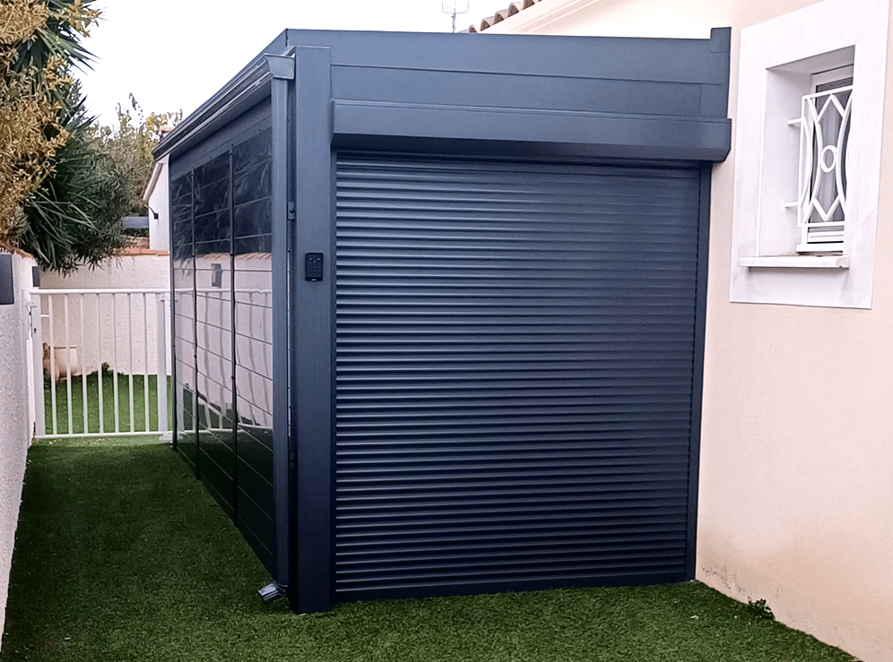 bardage alu pool house