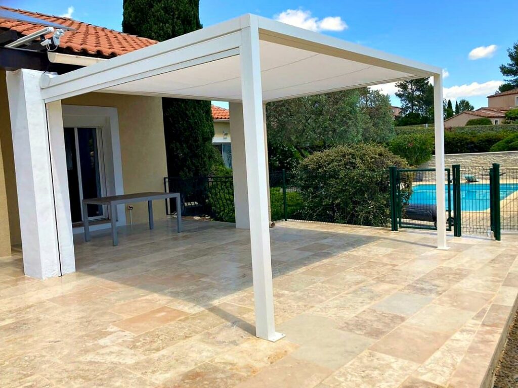 Pergola à toile rétractable