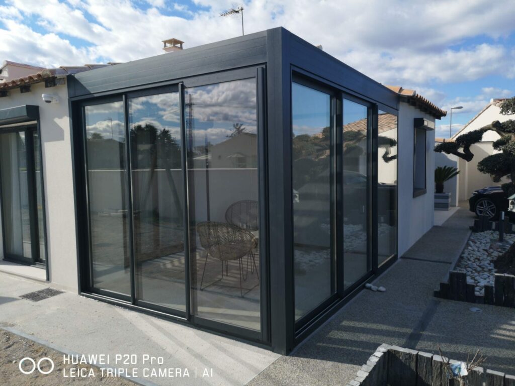 Véranda aluminium à Montpellier