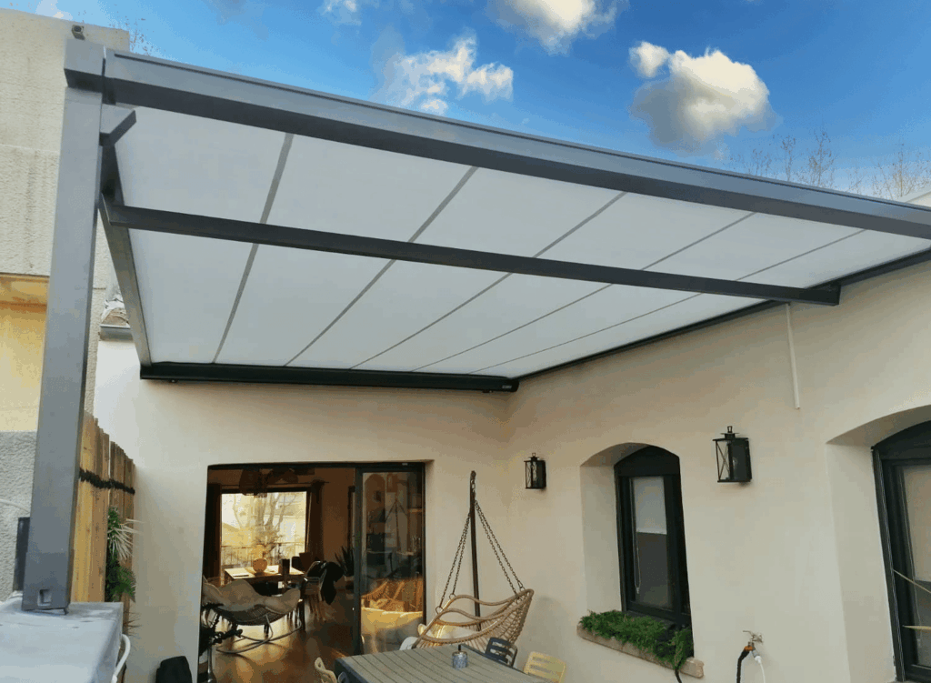 Pergola à toile rétractable